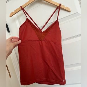 ALO Burnt Orange Top - Shelf Bra